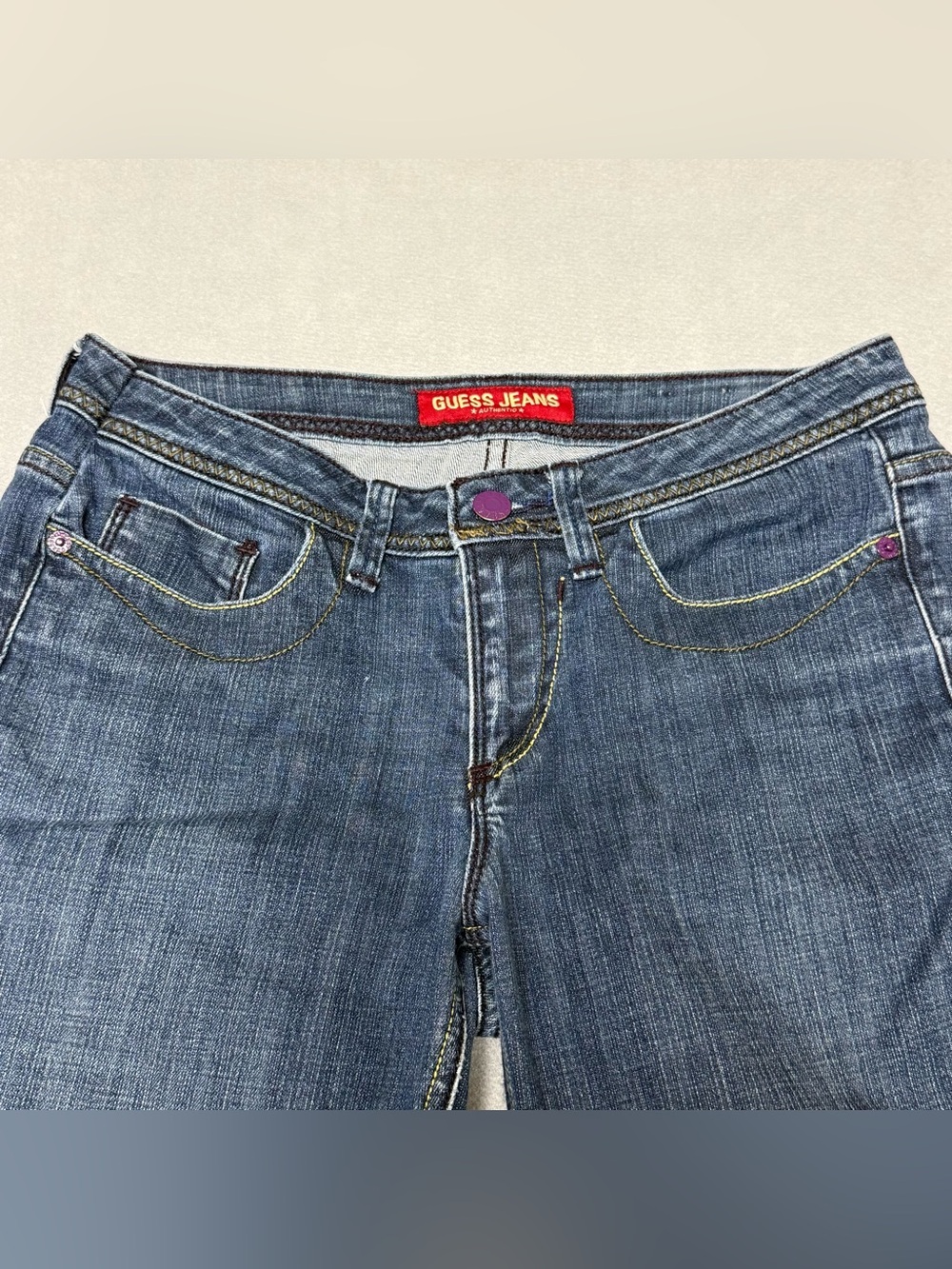 Guess jeans Women's Dark Blue Flared Jeans size 29 - Picture 6 of 13